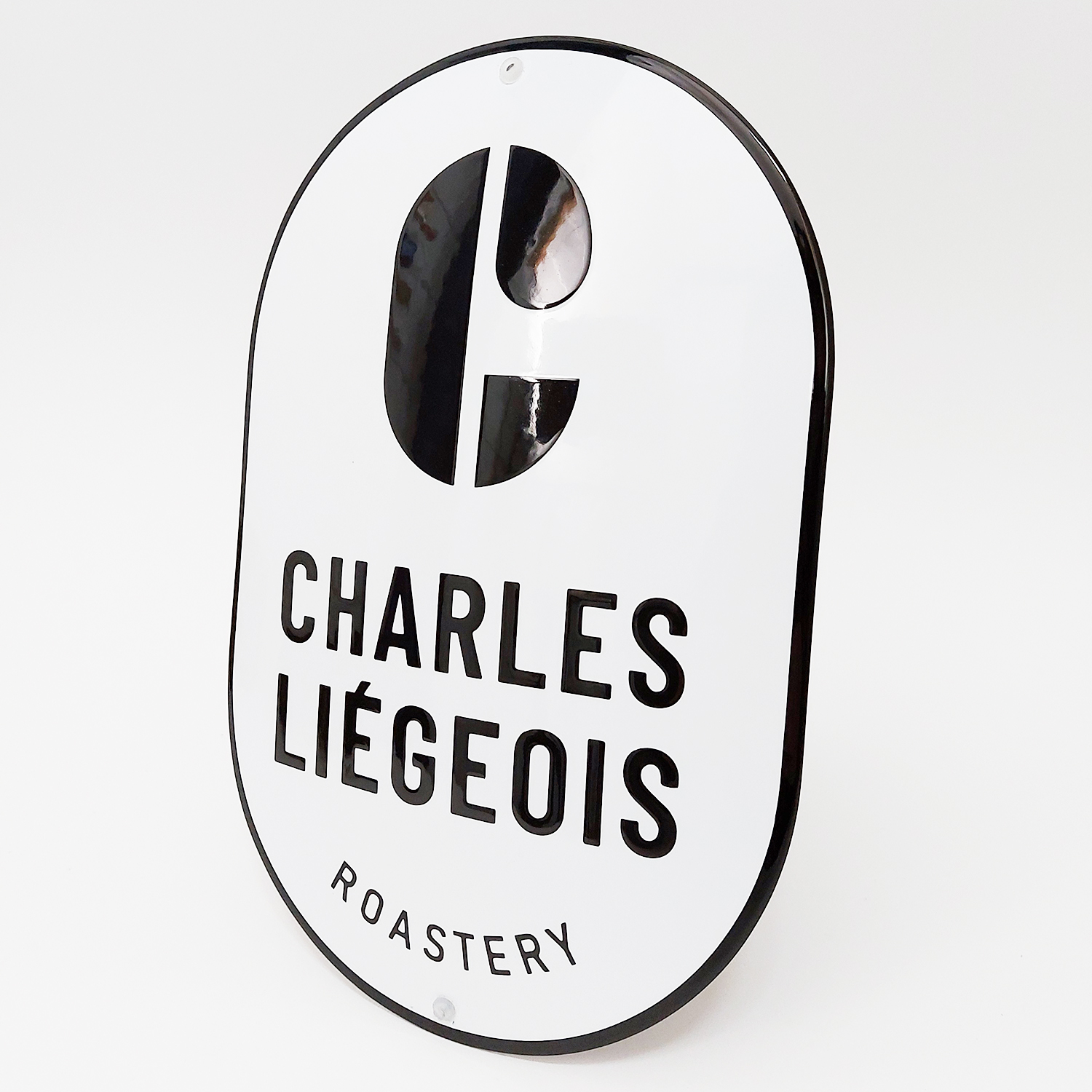 fabrication des plaques émaillées Charles Liégeois